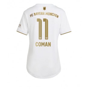 Bayern Munich Kingsley Coman #11 kläder Kvinnor 2022-23 Bortatröja Kortärmad